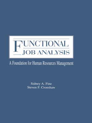 cover image of Functional Job Analysis
